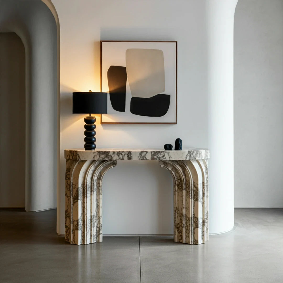 marble arch console table